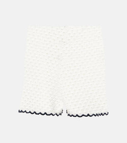 Zimmermann Halliday pointelle scalloped high-rise shorts