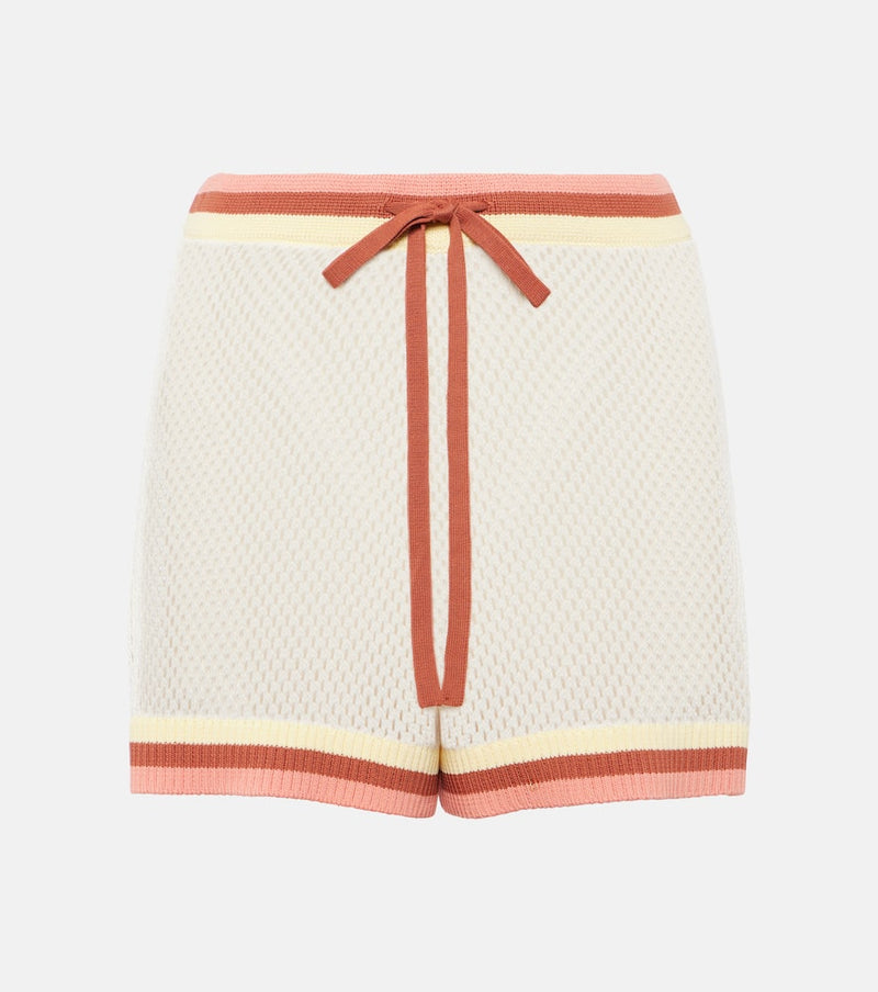 Zimmermann Golden high-rise shorts