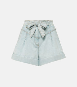 Zimmermann High-rise denim shorts