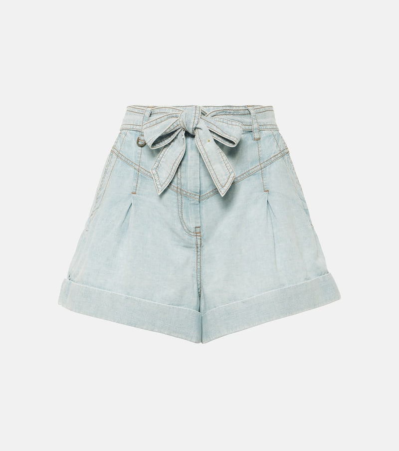 Zimmermann High-rise denim shorts