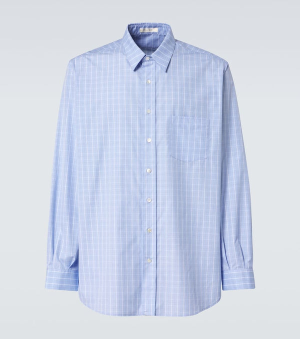 The Row Cardiff checked cotton shirt