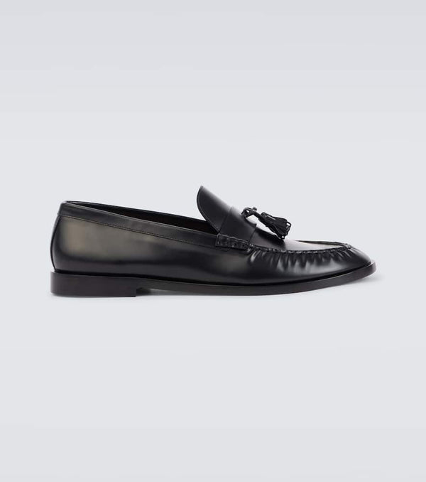 The Row Polished leather loafers