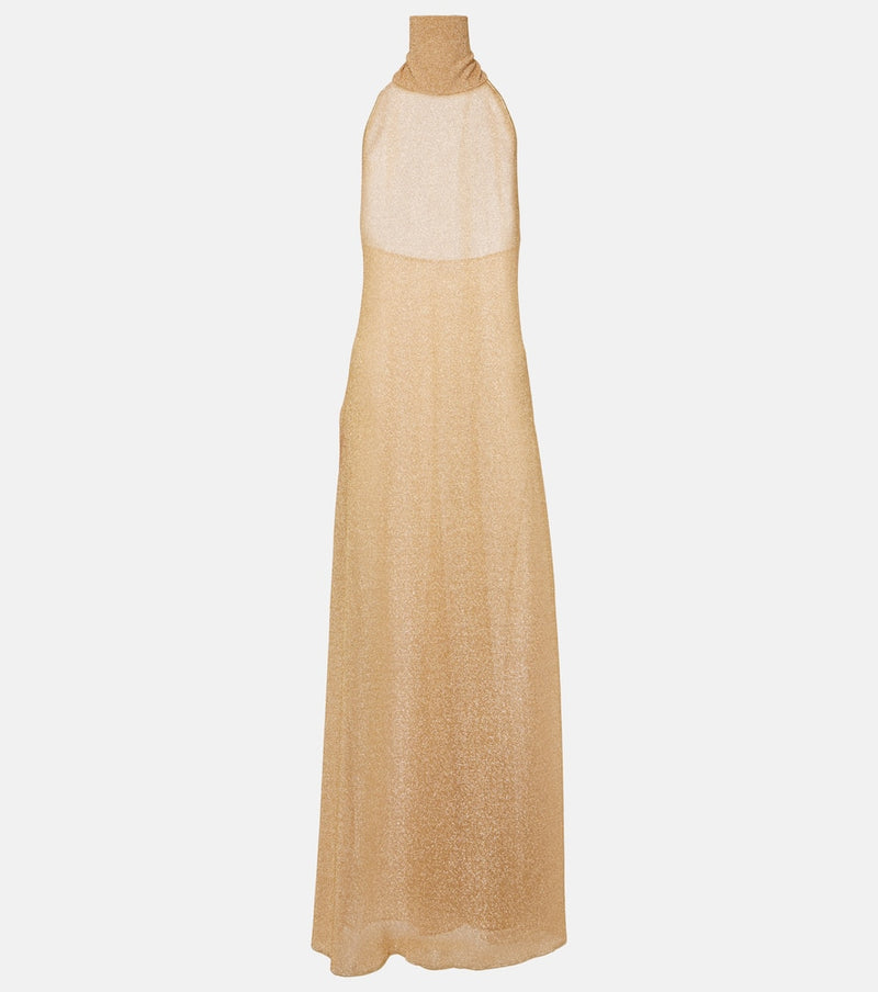 Oséree Lumière metallic maxi dress