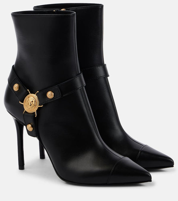 Balmain Eva leather ankle boots