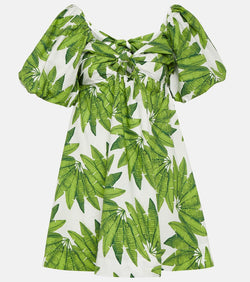 Farm Rio Palms Fan cotton minidress