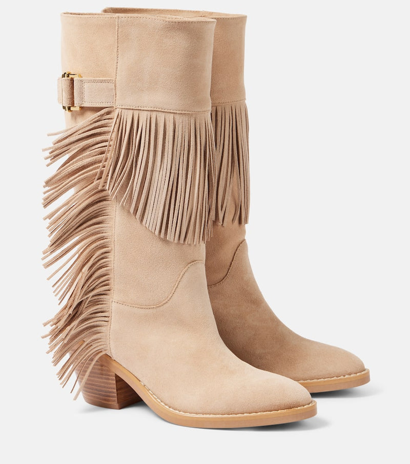 See By Chloé Santiag 65 suede knee-high boots