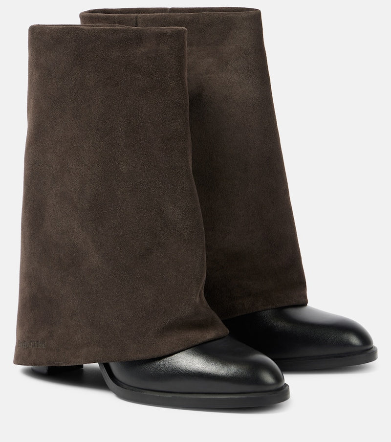 See By Chloé Melia 90 leather and suede boots