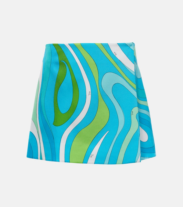 Pucci Marmo printed silk miniskirt