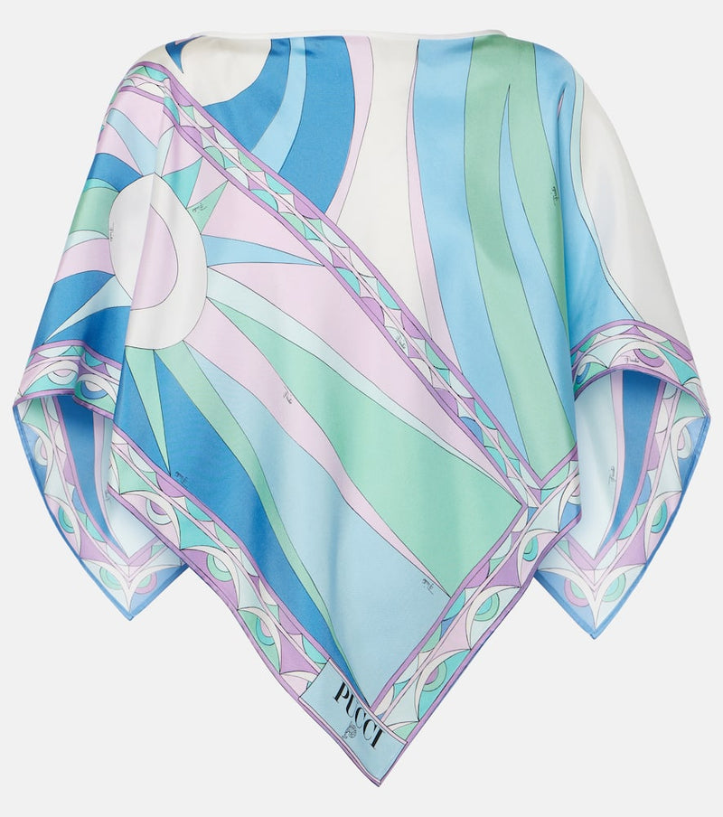 Pucci Cigni silk top