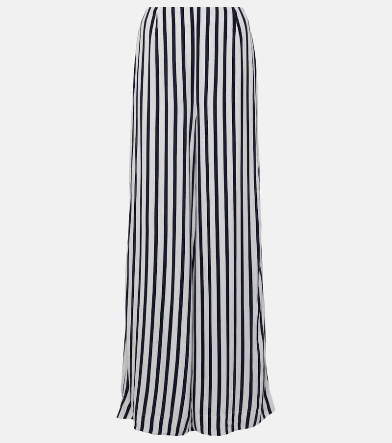 Staud Luke striped wide-leg pants