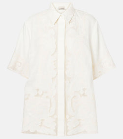 Alémais Embroidered linen shirt