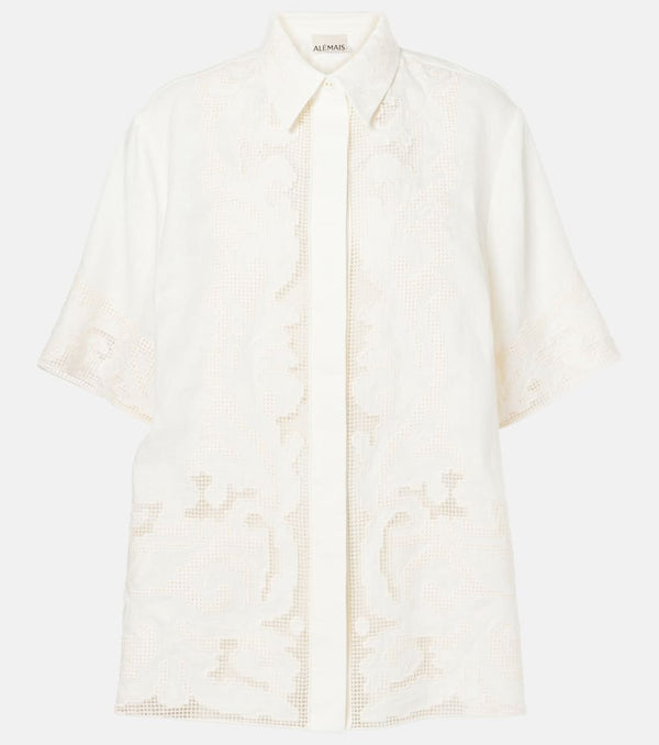 Alémais Embroidered linen shirt