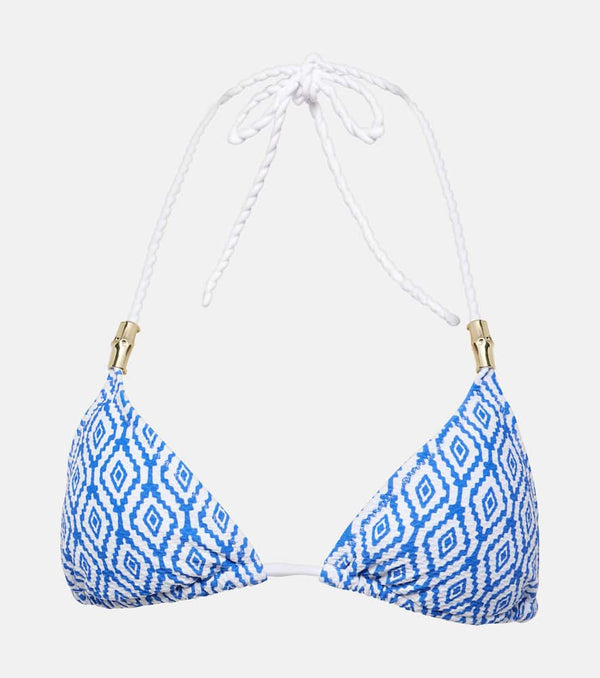 Heidi Klein Sardinia printed bikini top