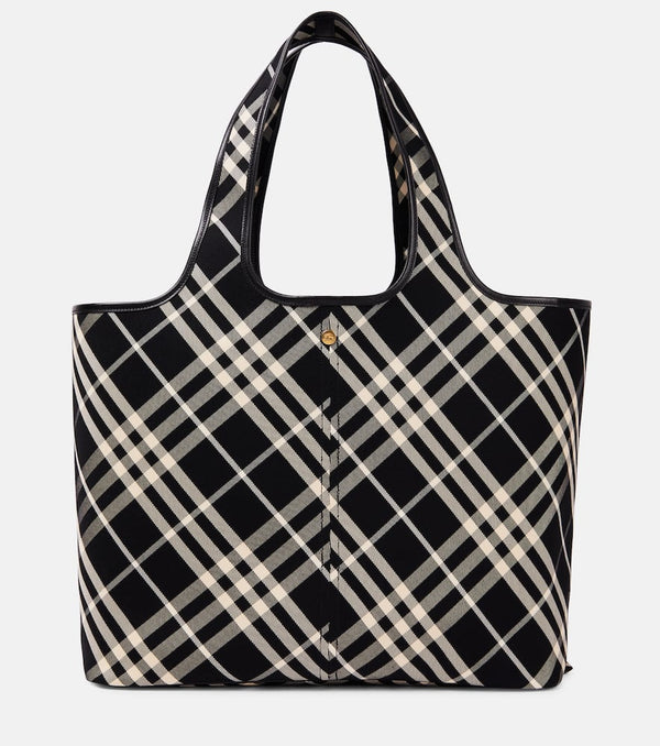 Burberry Burberry Check Medium canvas tote bag