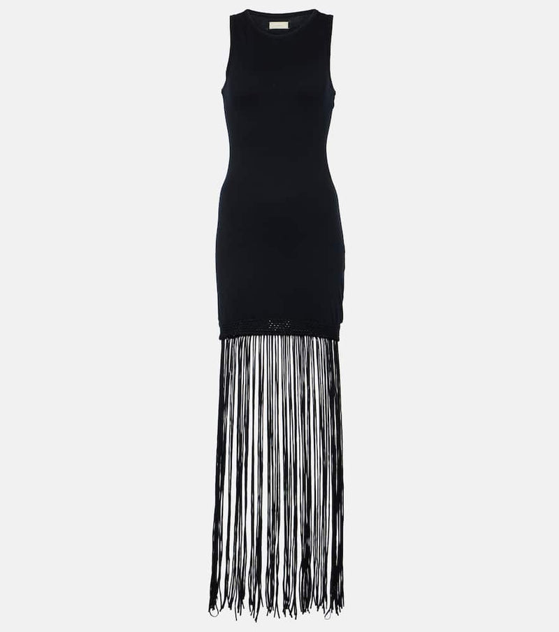 Faithfull Maceio fringed cotton jersey minidress