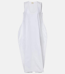 Khaite Coli cotton poplin midi dress