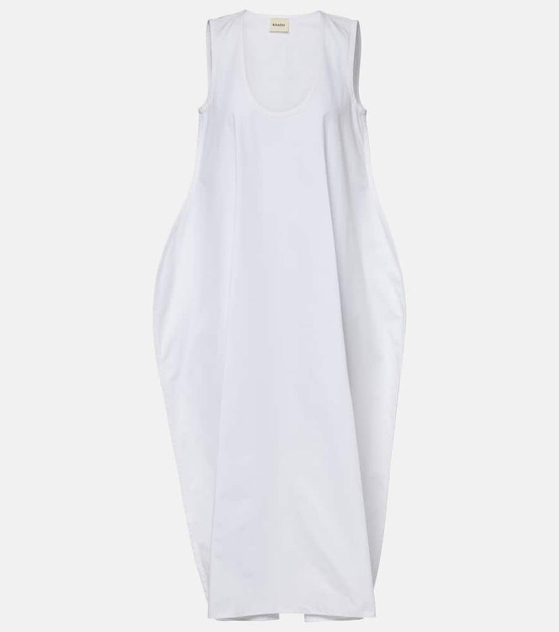 Khaite Coli cotton poplin midi dress