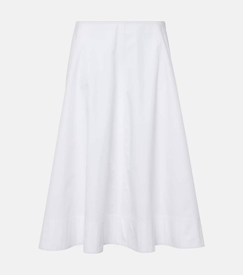 Khaite Cotton midi skirt