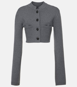 Khaite Ello cropped wool-blend jacket