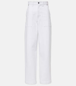 Khaite Hewitt high-rise barrel-leg jeans