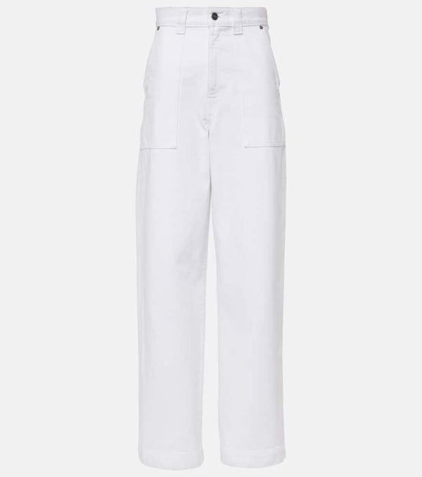 Khaite Hewitt high-rise barrel-leg jeans