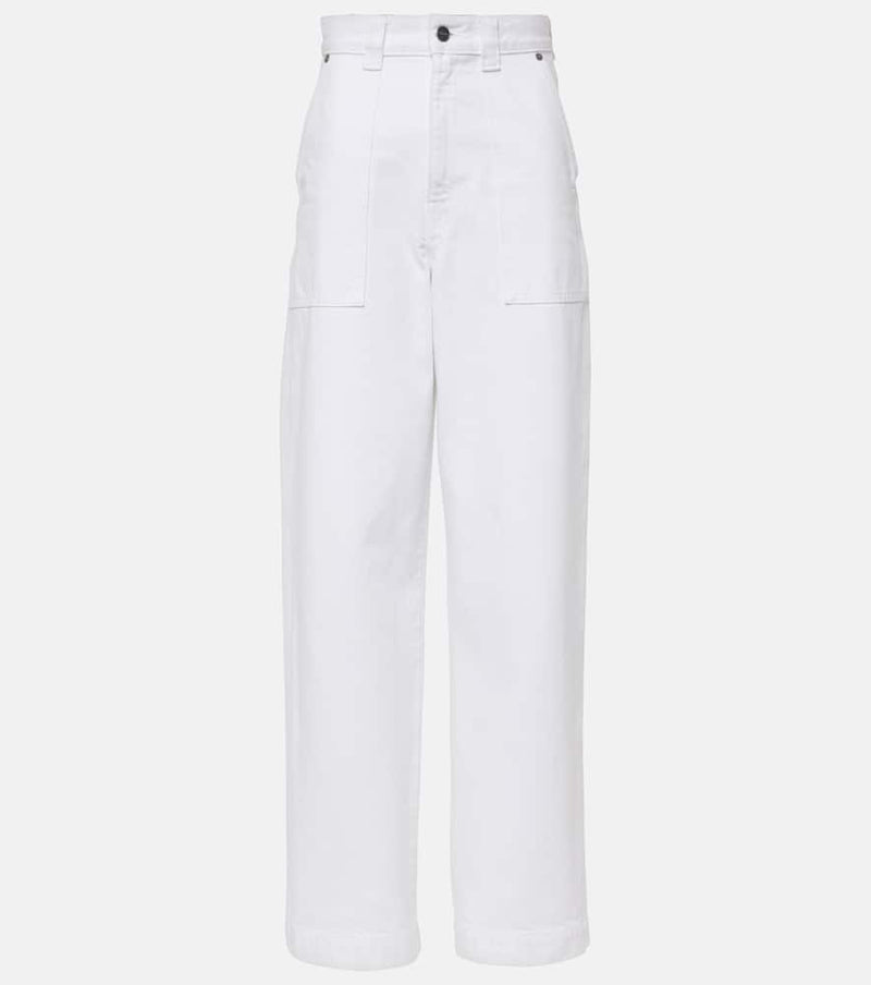 Khaite Hewitt high-rise barrel-leg jeans