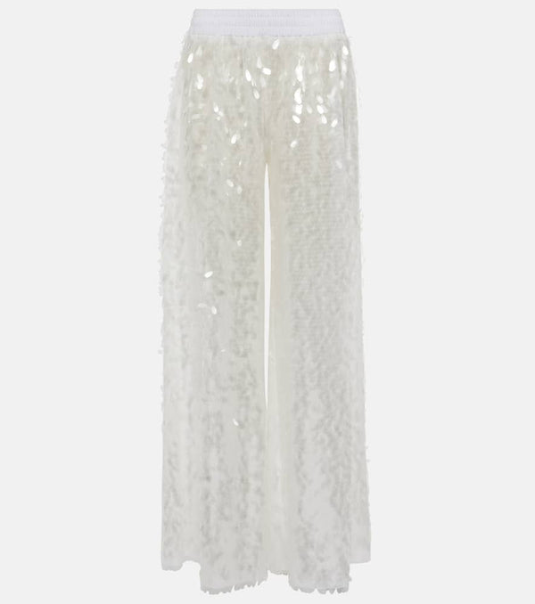 Norma Kamali Sequined wide-leg pants