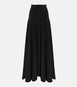 Norma Kamali Grace high-rise jersey maxi skirt