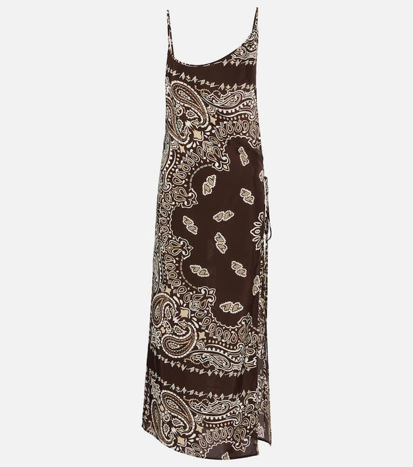 The Attico Bandana printed muslin midi dress