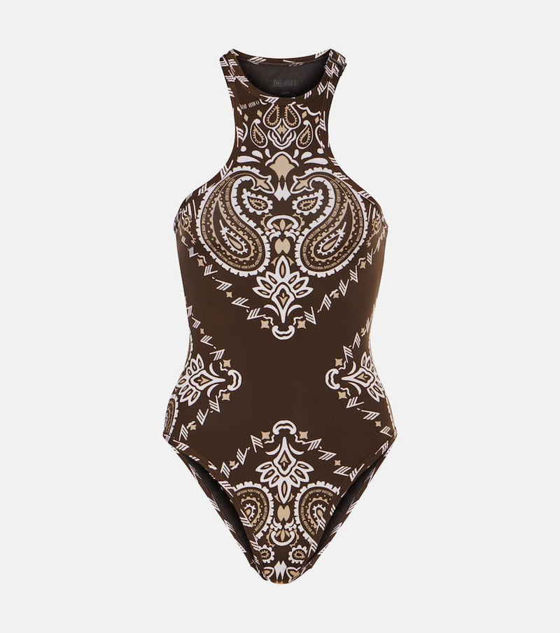 The Attico Bandana printed swimsuit