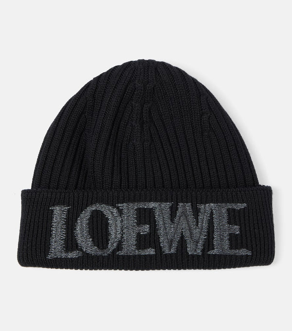 Loewe Logo wool beanie