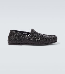 Dolce & Gabbana Woven leather driving shoes