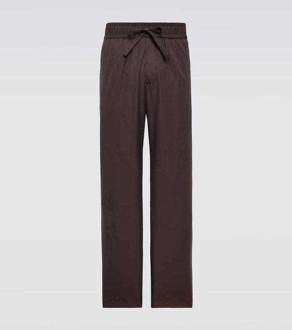 Dolce & Gabbana Cotton and silk poplin pants