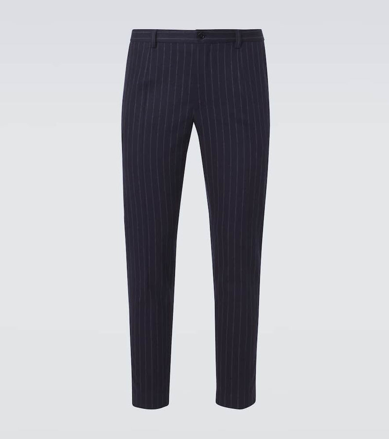 Dolce & Gabbana Pinstripe wool and cashmere suit pants