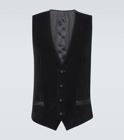 Dolce & Gabbana Cotton and silk velvet vest