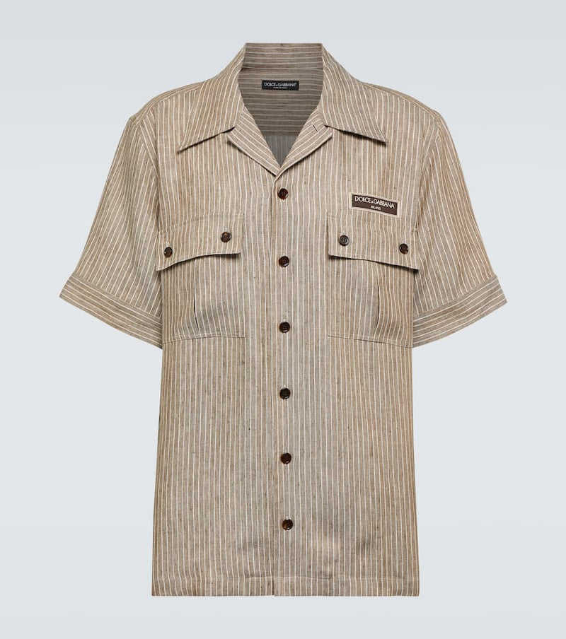 Dolce & Gabbana Striped linen shirt