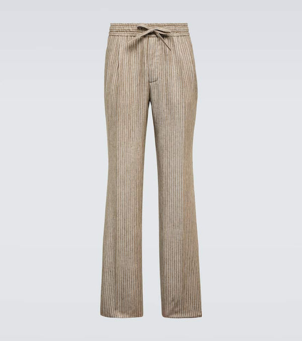 Dolce & Gabbana Striped linen pants