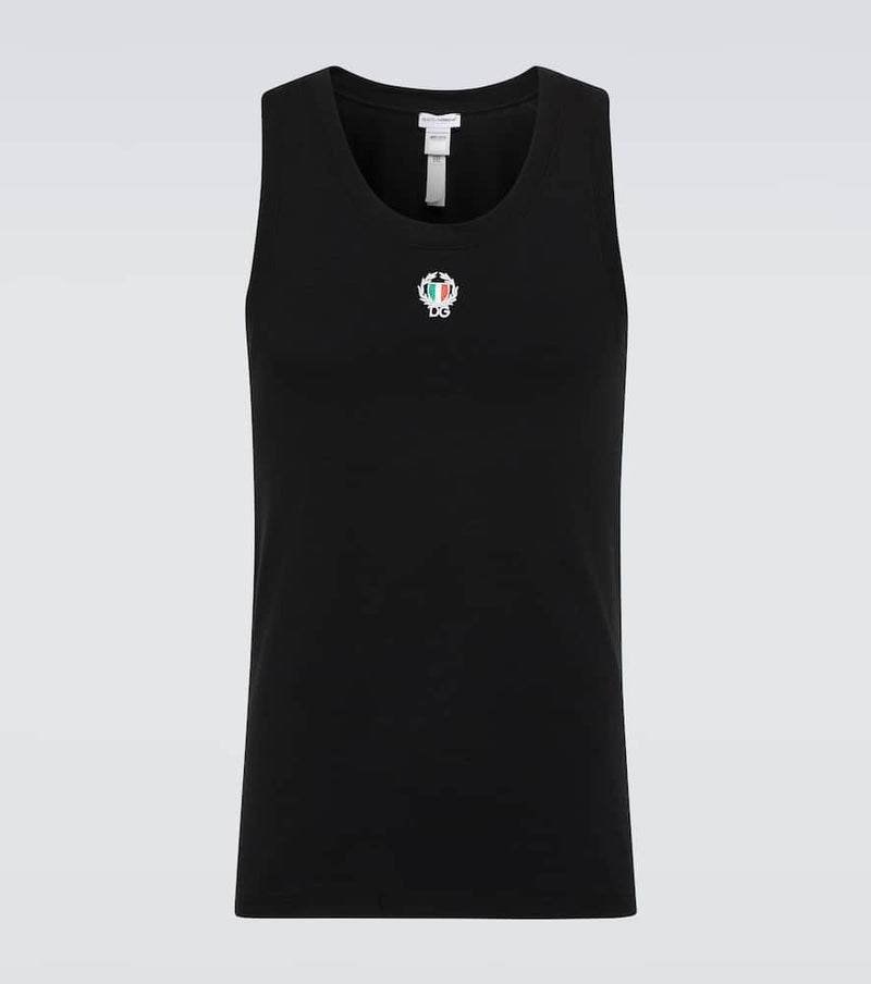 Dolce & Gabbana Logo cotton-blend tank top