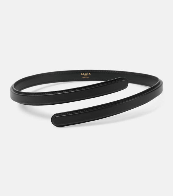 Alaïa Flex Thin Twist leather belt