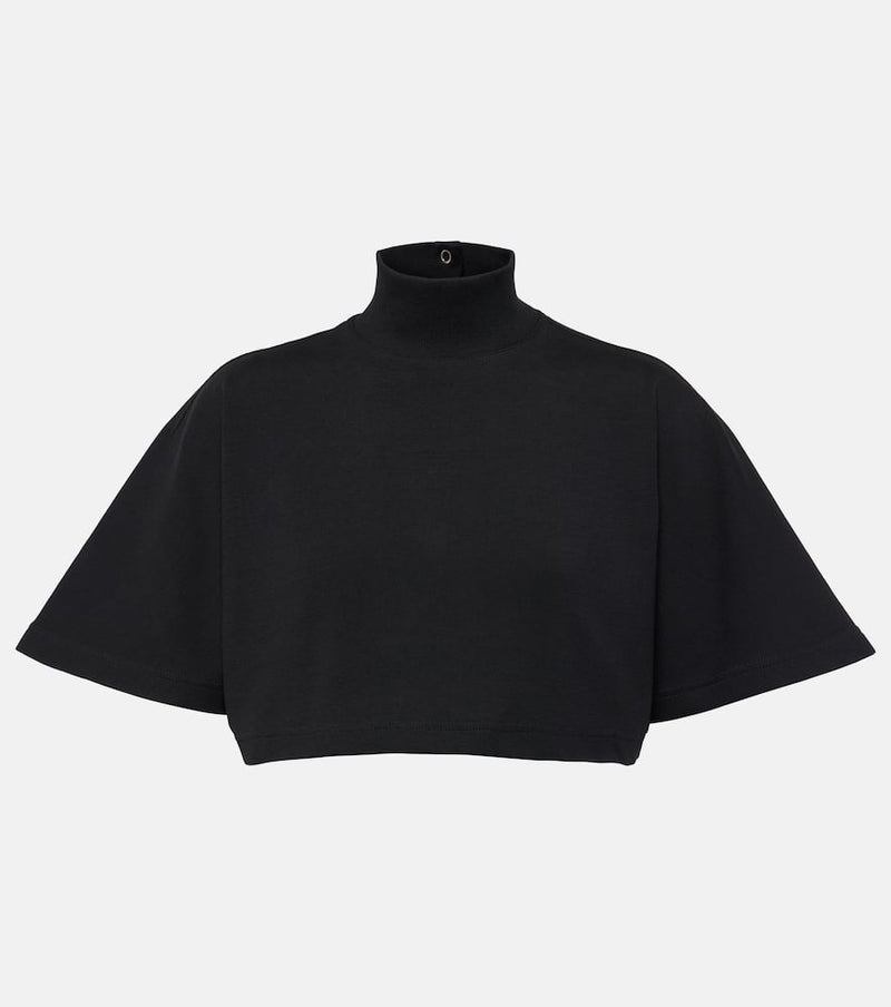 Alaïa Cotton jersey crop top