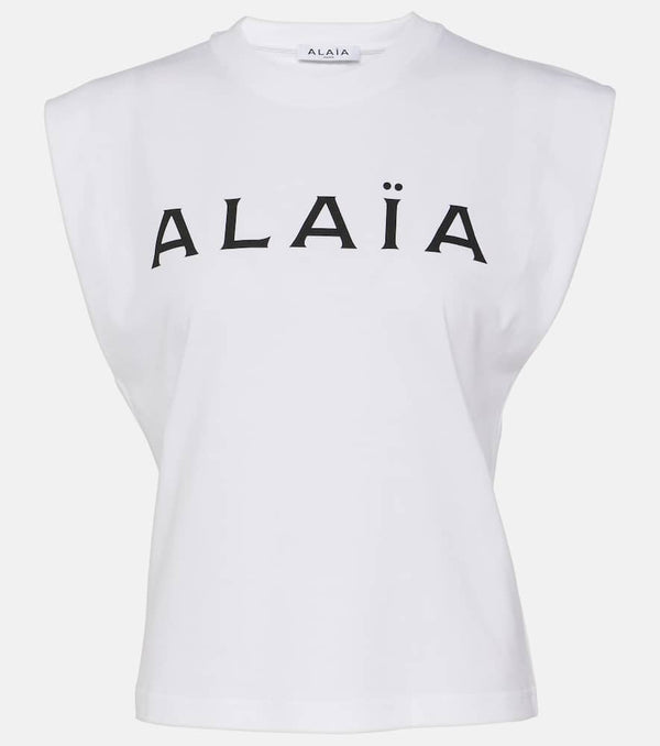 Alaïa Logo cotton jersey T-shirt