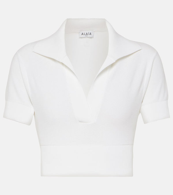 Alaïa Cropped polo shirt