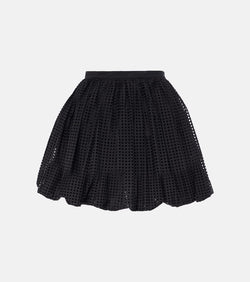 Alaïa Cotton-blend poplin miniskirt