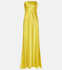 Christopher Esber Filo strapless silk satin gown