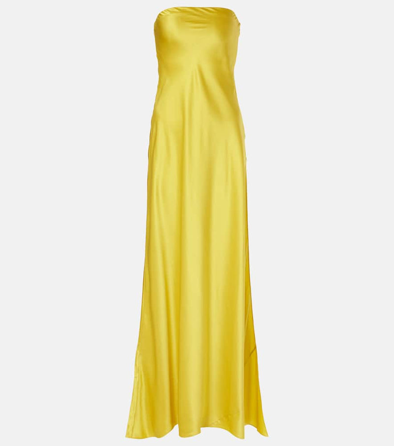 Christopher Esber Filo strapless silk satin gown