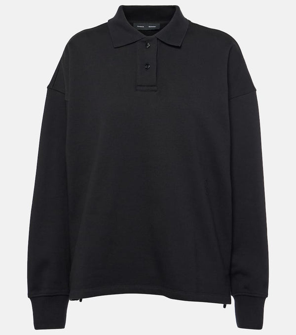 Proenza Schouler Brooks cotton terry jersey polo shirt