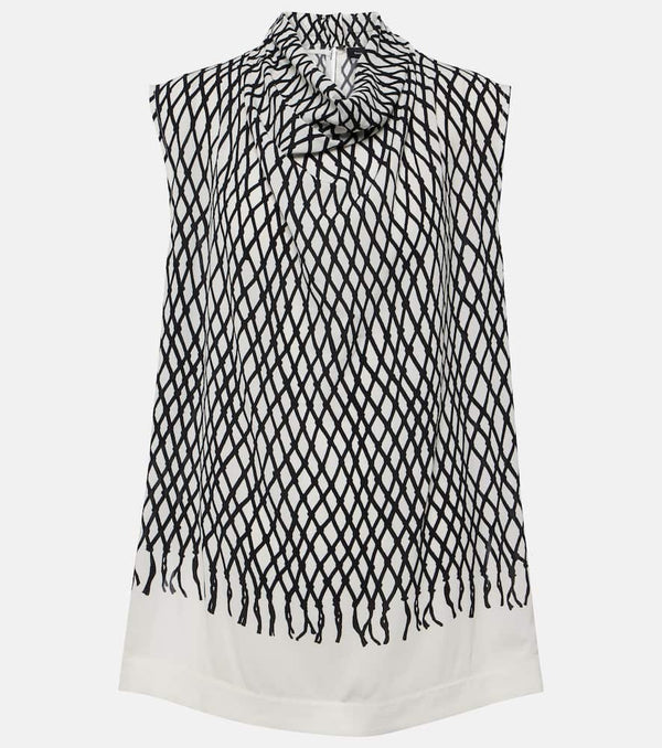 Proenza Schouler Valerie printed crêpe top