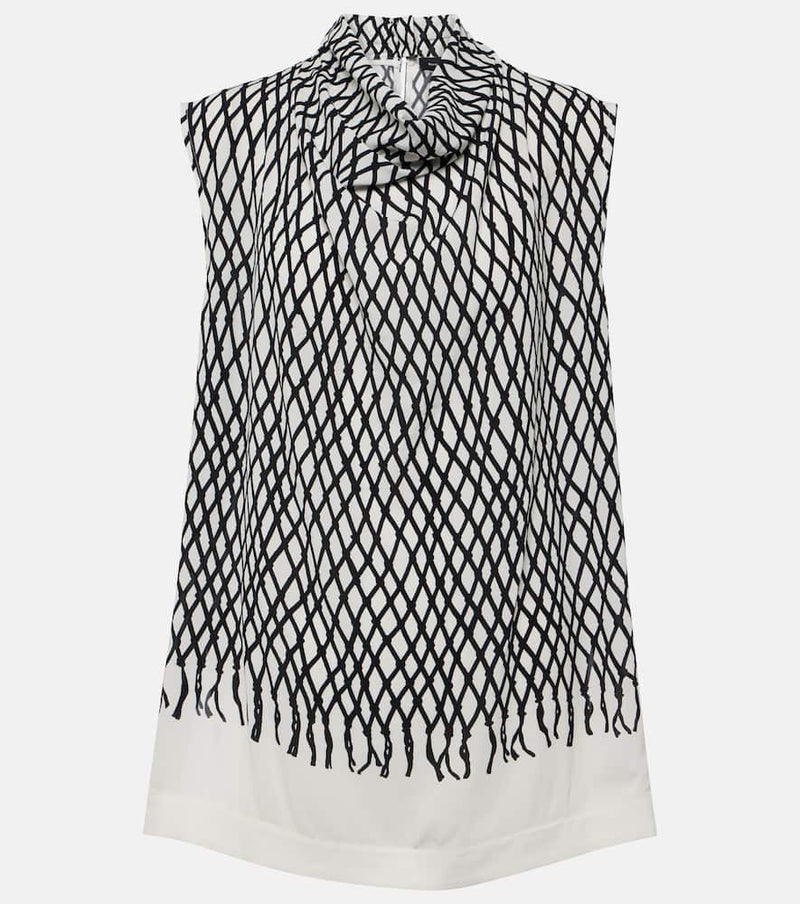 Proenza Schouler Valerie printed crêpe top