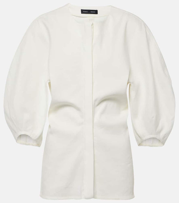 Proenza Schouler Linen-blend top