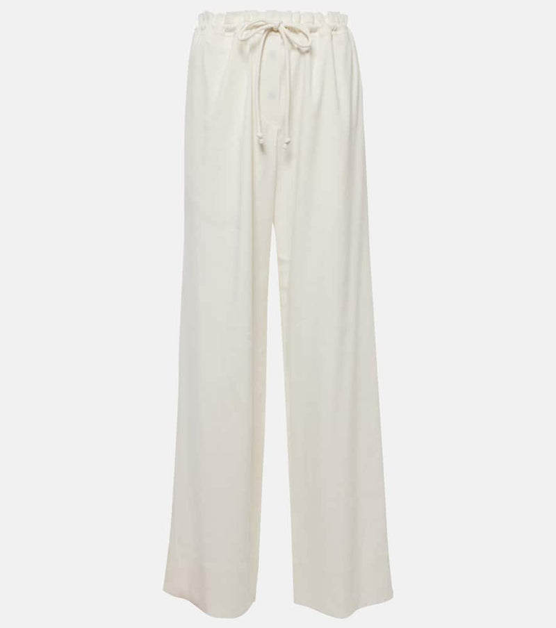 Proenza Schouler Linen-blend wide-leg pants